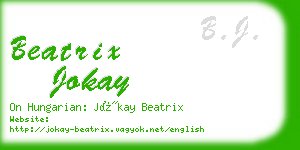 beatrix jokay business card